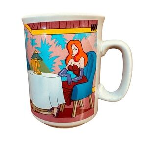 Vintage Jessica Rabbit Ceramic Coffee Mug 80s Roger Rabbit Movie